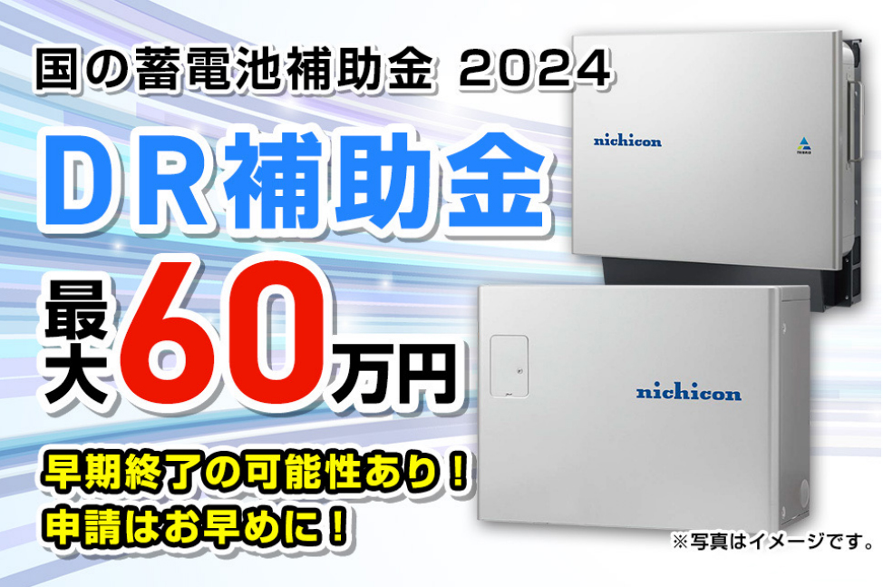 国の蓄電池補助金 2024　DR補助金