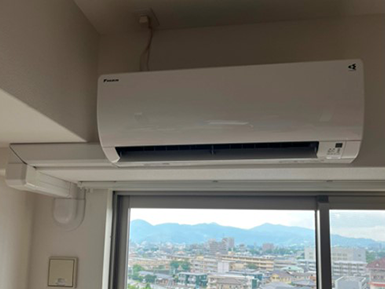 【施工写真あり】エアコンの取付工事をしました – 熊本市中央区