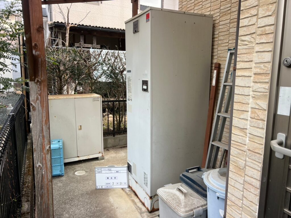 【施工写真あり】エコキュートへの取替工事をしました－熊本市北区西梶尾町