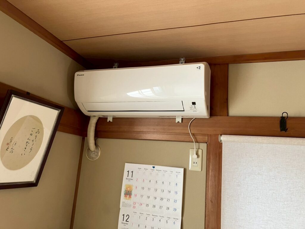 エアコンを取替工事をしました　－熊本市東区長嶺東　M様邸