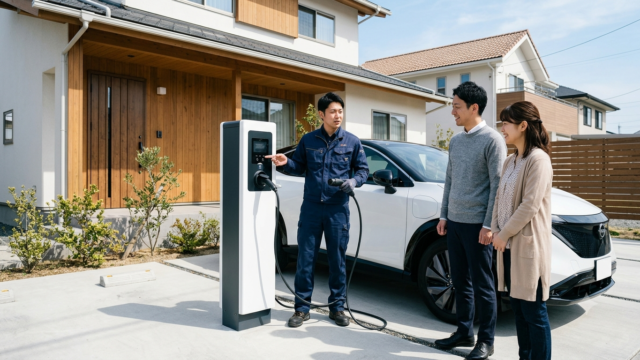 【福岡】EV充電器・EVコンセント（電気自動車充電器）の購入・取付工事のことなら「くらしのドクター」にお任せください！