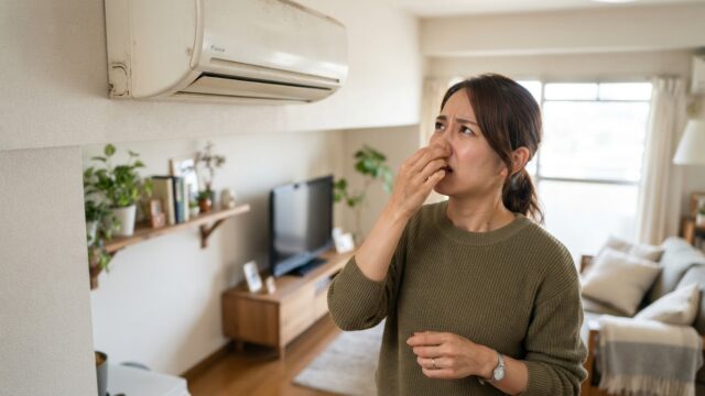 エアコンから嫌な臭いがしたら…設定温度を変えるだけの対策法