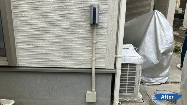 EV充電器 新規設置｜熊本市西区花園｜O様邸